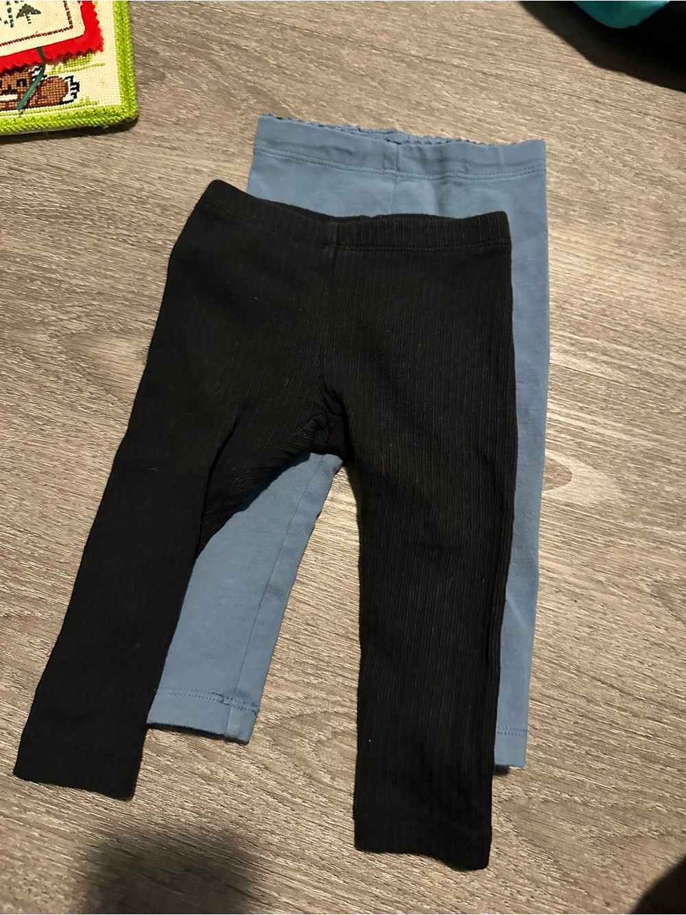 Tea Collection Black & Dusty Blue Leggings 2-Pack